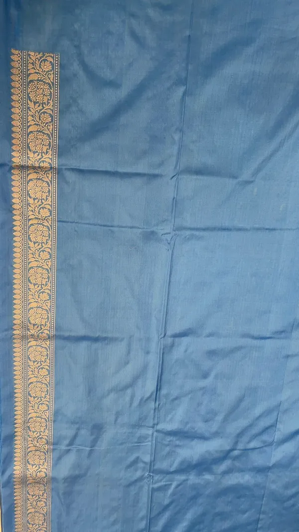 Humairah_Pure_Handloom_Sky_Blue_Katan_Silk_Kadhwa_Sona_Rupa_Zari_Booti_with_Kadhwa_Pallu_Zari_Border_and_Kadhwa_Sky_Blue_Blouse