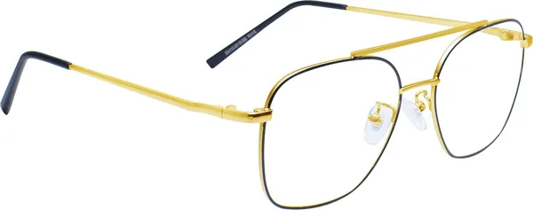 Black,Gold_Full_Rim_Aviator_Frame_(54_Mm)_-_For_Unisex