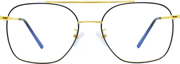 Black,Gold_Full_Rim_Aviator_Frame_(54_Mm)_-_For_Unisex