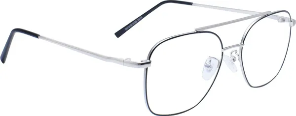 Black,Silver_Full_Rim_Aviator_Frame_(54_Mm)_-_For_Unisex