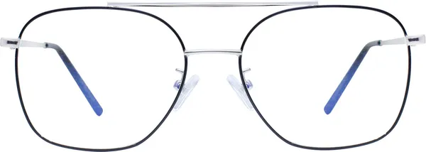 Black,Silver_Full_Rim_Aviator_Frame_(54_Mm)_-_For_Unisex