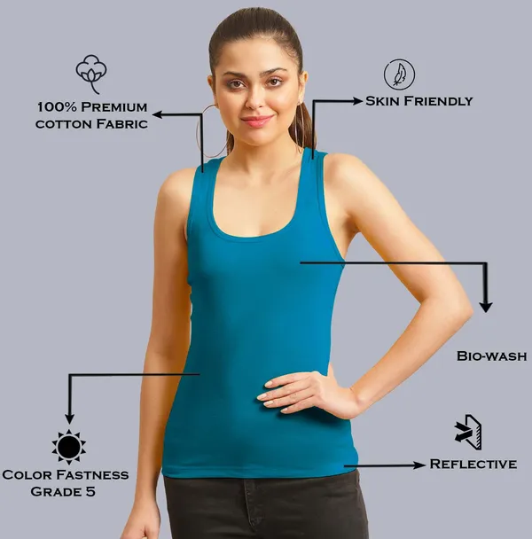 Tuquoise_Blue_Cotton_Rib_Racerback_Tank_Top_For_Women