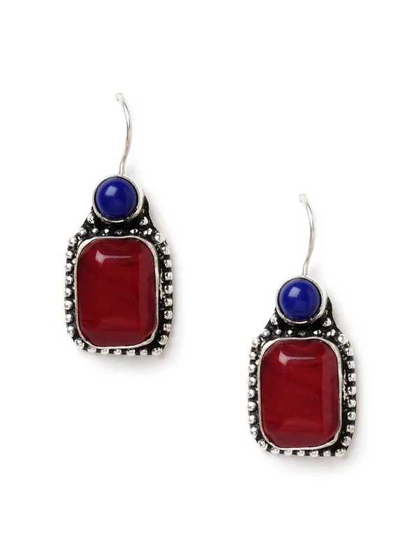 silver_plated_ruby_stone_hoops