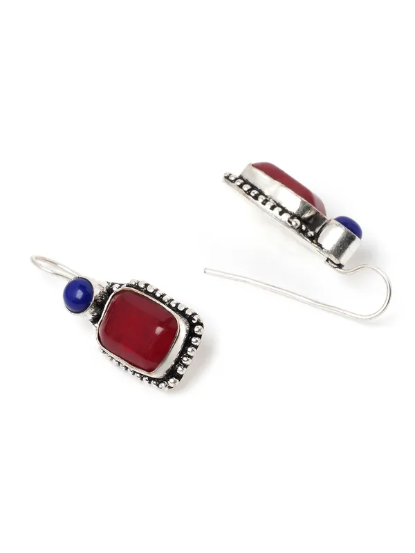 silver_plated_ruby_stone_hoops