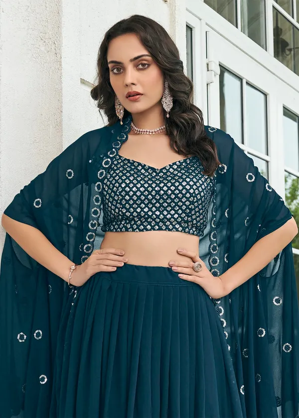 Faux_Georgette_Readymade_Jacket_Style_Lehenga_Choli