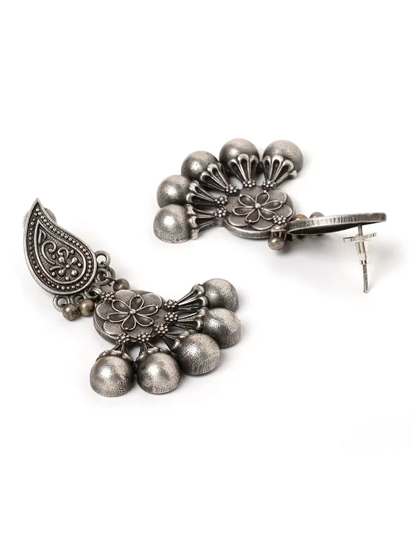 Silver-Toned_&_Plated_Crescent_Shaped_Contemporary_Drop_Earrings
