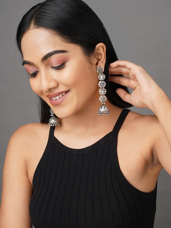 Women_silver_Plated__Arabain_Contemporary_jhumka