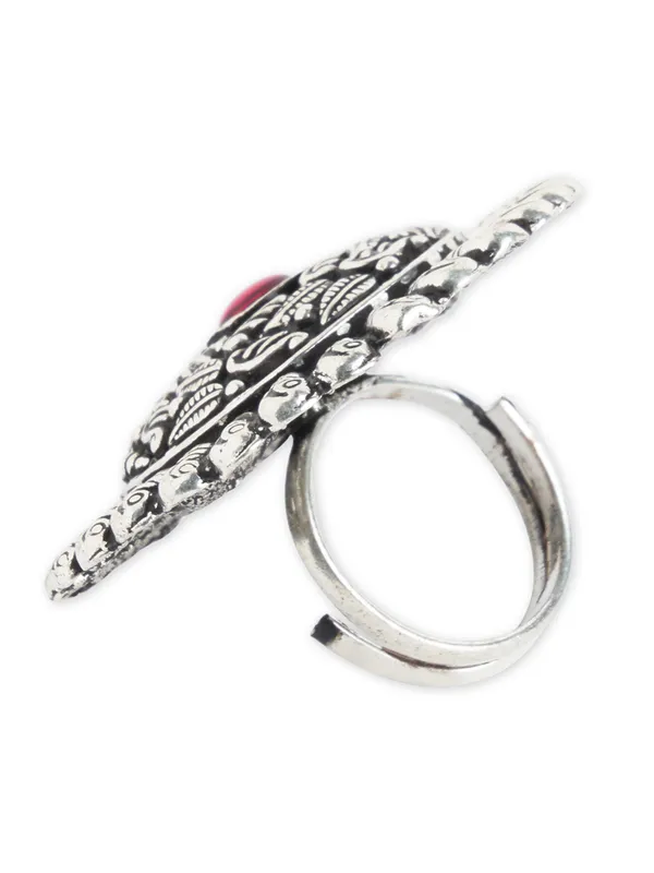 Silver_plated_gometric_oxidised_adjustable_finger_ring