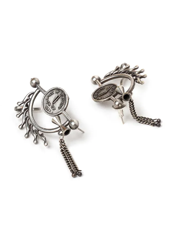 Women_silver_toned_half_sun_plated_studs