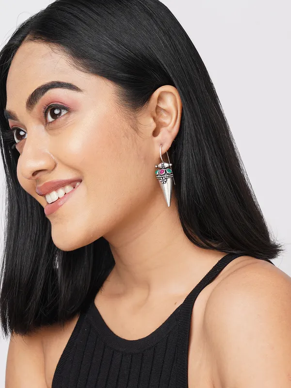 Silver_toned_german_silver_hoop_earring