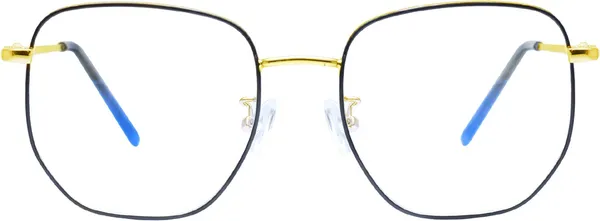 Black,Gold_Full_Rim_Square_Frame_(51_Mm)_-_For_Unisex