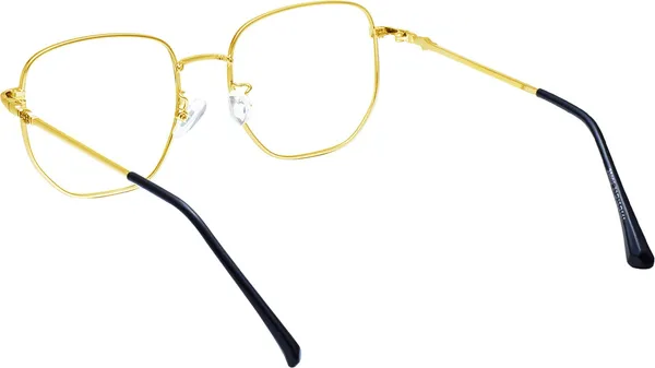 Black,Gold_Full_Rim_Square_Frame_(51_Mm)_-_For_Unisex