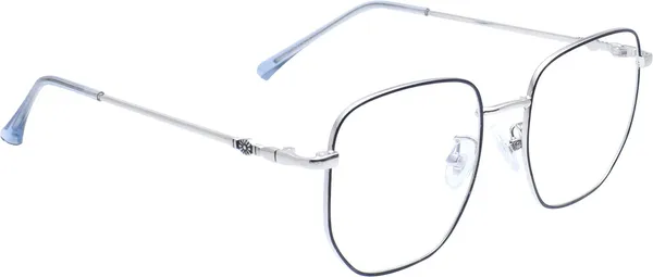 Black,Silver_Full_Rim_Square_Frame_(51_Mm)_-_For_Unisex