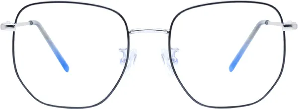 Black,Silver_Full_Rim_Square_Frame_(51_Mm)_-_For_Unisex