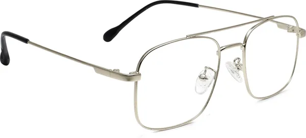 Silver_Full_Rim_Square_Frame_(50_Mm)_-_For_Unisex