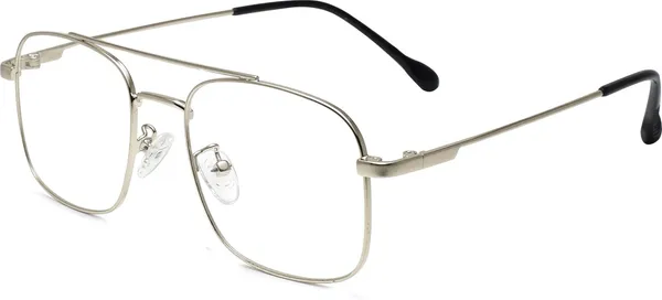 Silver_Full_Rim_Square_Frame_(50_Mm)_-_For_Unisex