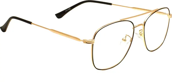 Black,Gold_Full_Rim_Square_Frame_(50_Mm)_-_For_Unisex