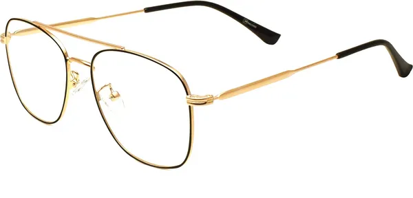 Black,Gold_Full_Rim_Square_Frame_(50_Mm)_-_For_Unisex