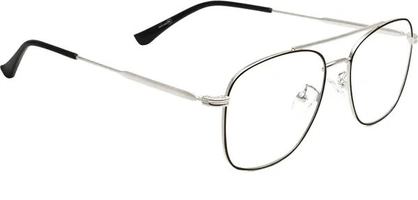 Black,Silver_Full_Rim_Square_Frame_(51_Mm)_-_For_Unisex
