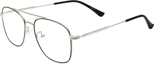 Black,Silver_Full_Rim_Square_Frame_(51_Mm)_-_For_Unisex