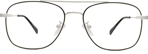 Black,Silver_Full_Rim_Square_Frame_(51_Mm)_-_For_Unisex