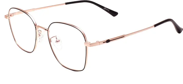 Black,Gold_Full_Rim_Square_Frame_(50_Mm)_-_For_Unisex