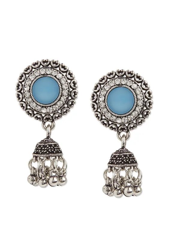 Women_contemporary_blue_stud