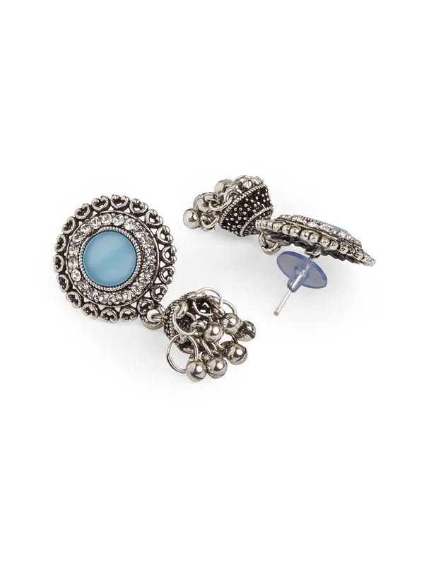 Women_contemporary_blue_stud