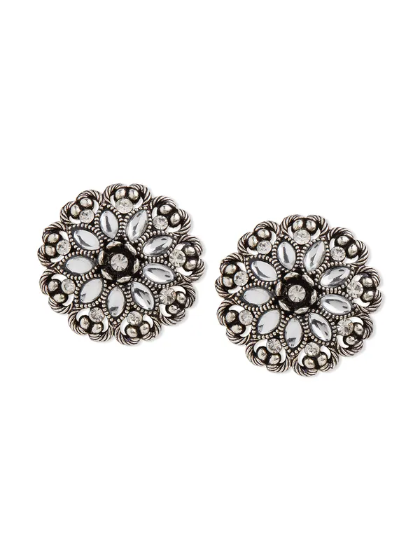 women_German_silver_studs