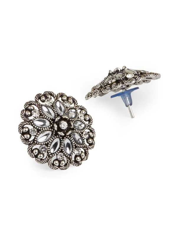 women_German_silver_studs
