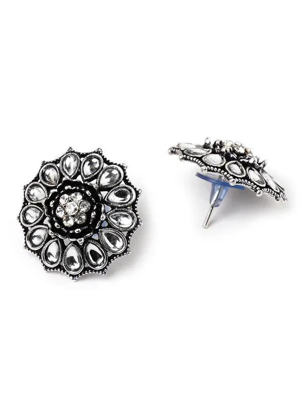 women_German_silver_studs