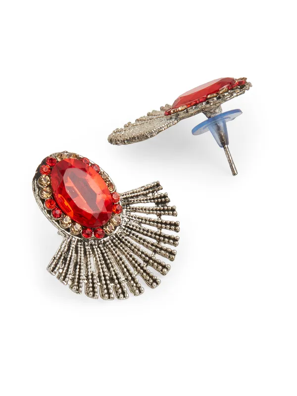 Silver_toned_red_stone_stud_.