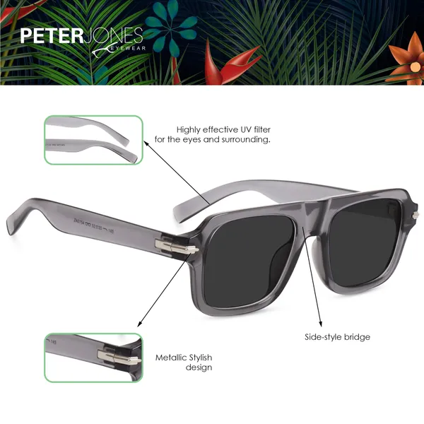 Square_Grey_Transparent_Frame_Oversized_UV/UB_Protected_(3754GT)_-_For_Unisex