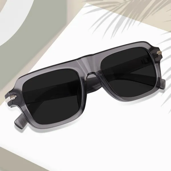 Square_Grey_Transparent_Frame_Oversized_UV/UB_Protected_(3754GT)_-_For_Unisex