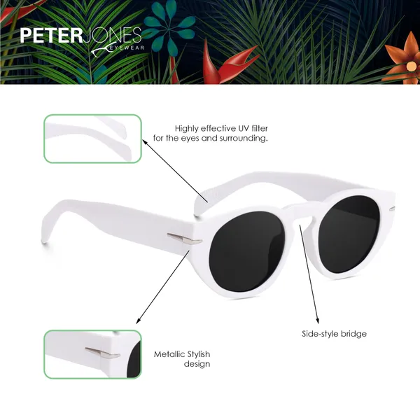 Round_White_Oversized_UV/UB_Protected_(3765W)_-_For_Unisex