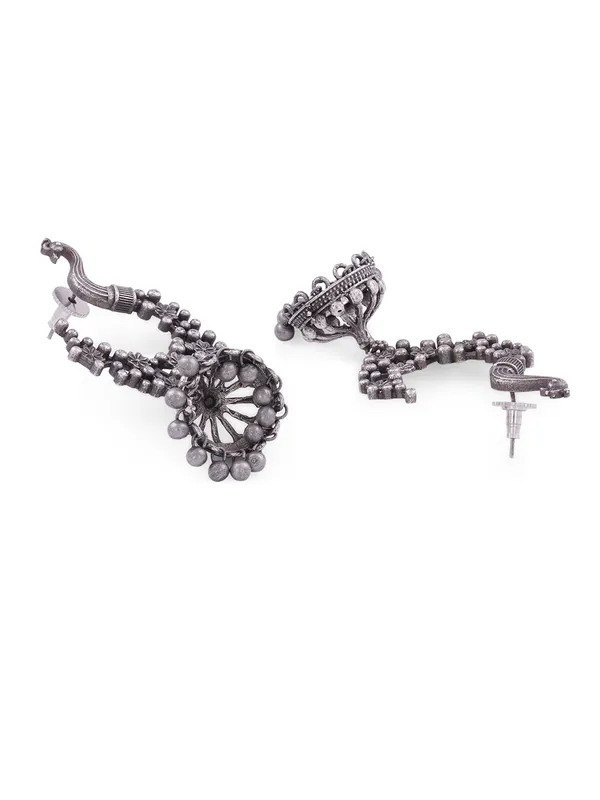 Women_Silver_Peacock_Shaped_Jhumkas_Earrings