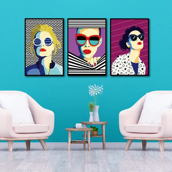 Fashion_woman_in_style_pop_Art_151_|_Painting_for_Living_room_and_Bedroom