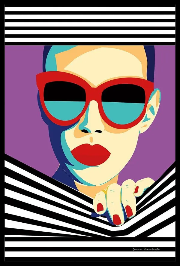 Fashion_woman_in_style_pop_Art_151_|_Painting_for_Living_room_and_Bedroom