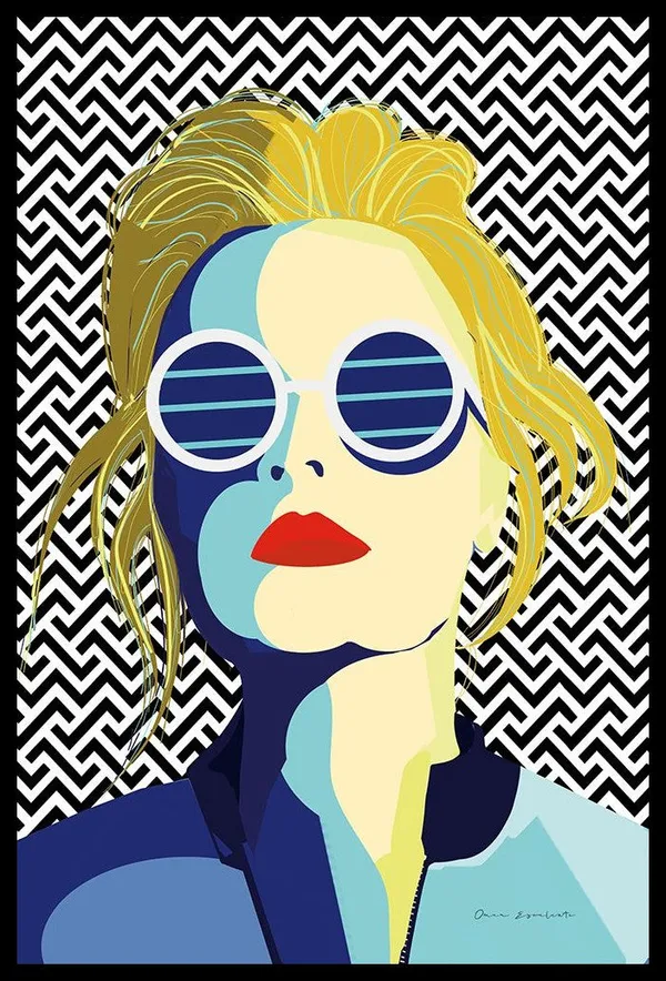 Fashion_woman_in_style_pop_Art_151_|_Painting_for_Living_room_and_Bedroom