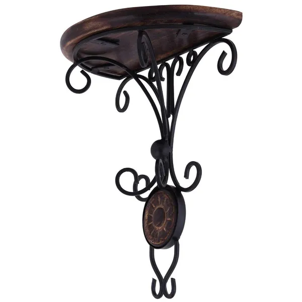 Wood_Wrought_Iron_Decorative_Corner_Wall_Bracket_Shelf