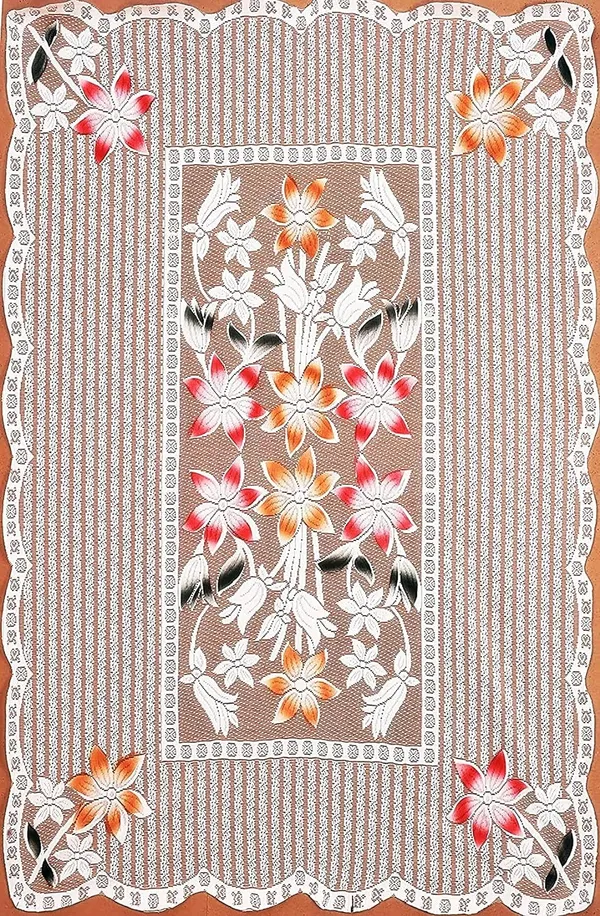 Floral_Design_Cotton_Fabric_Table_Cover_for_Centre_Table_and_4_Seater_Dining_Table_(60x40_Inch,_Brown)