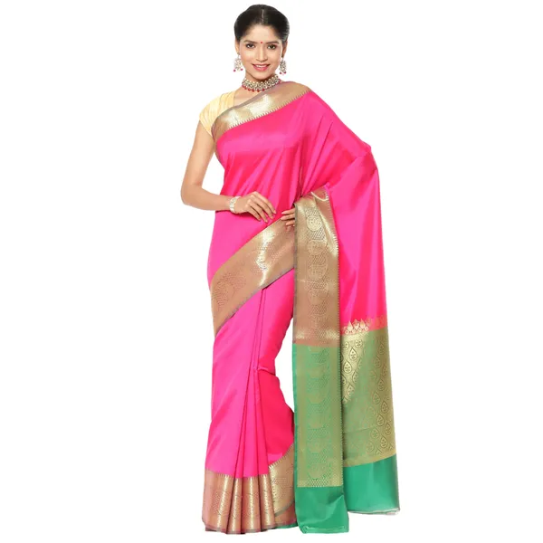Pink_Valkalam_Katan_Silk_Banarasi_Sarees_For_Women