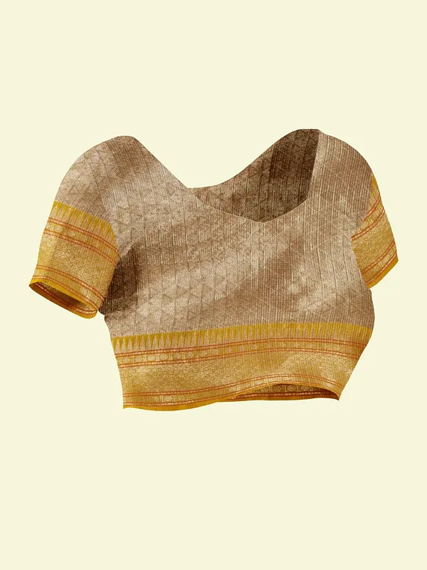 Grey_Cotton_Blend_Banarasi_Sarees_For_Women