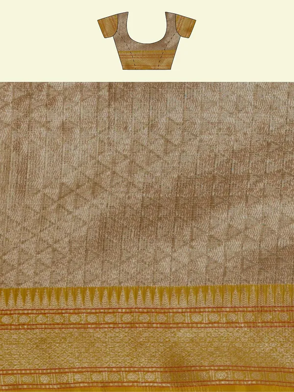 Grey_Cotton_Blend_Banarasi_Sarees_For_Women