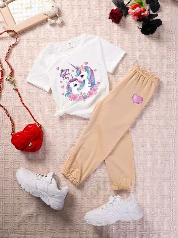 Beige_Love-Unicorn_Printed_Trendy_Top__and_Bottom_Set_For_Baby_Girls