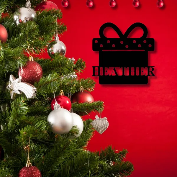 Wooden_Wall_Art_for_Home_Decoration|Christmas_Present_Monogram|Black