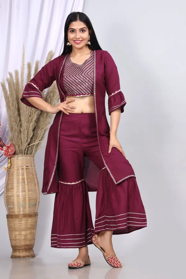 Purple_Crop_Top,__Sharara_Ethnic_Wear_Jacket_Set_For_Women