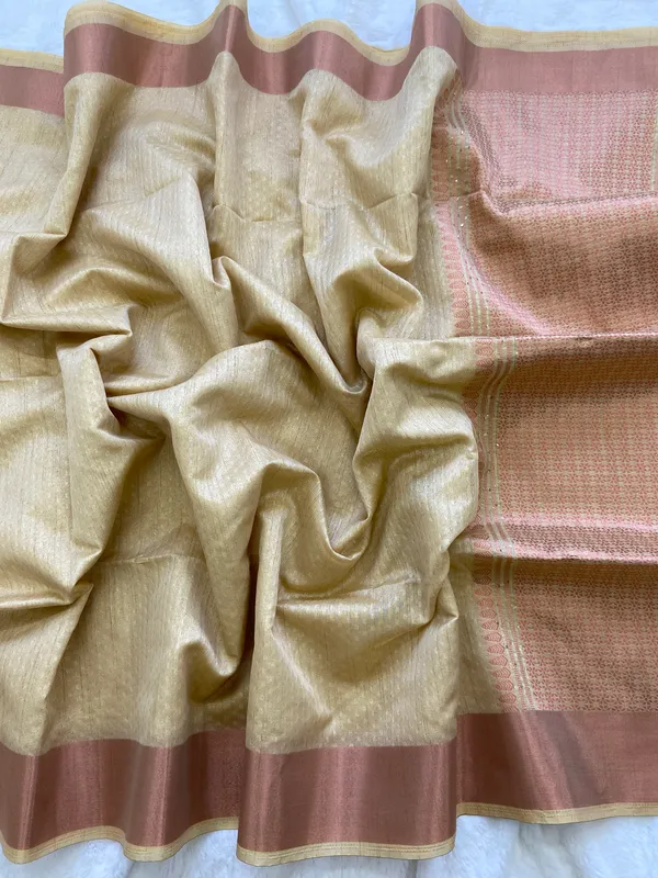 Veda_Cream_–_Sacred_Wedding_Special_|_Soft_Banarasi_Silk_Saree_with_Pallu_Sequence_Work,_Gold_Border_&_Running_Blouse_with_Tassels