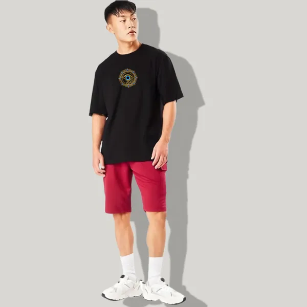 Black_Oversized_Printed_Half_Sleeve_Cotton_T-Shirt_For_Men