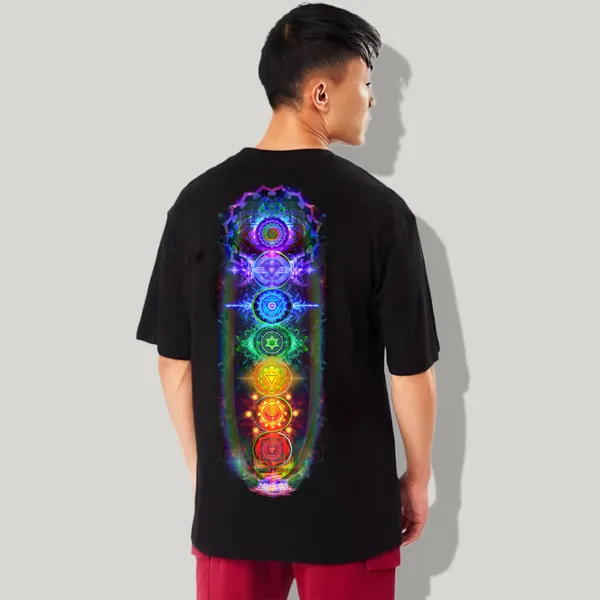 Black_Oversized_Printed_Half_Sleeve_Cotton_T-Shirt_For_Men